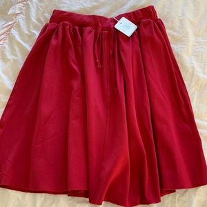 Red cotton skirt by little tagz